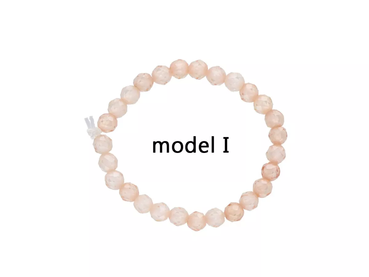 R3B72 PIERŚCIONEK CYRKONIA SZKLANA KULE FASETOWANE 2 mm