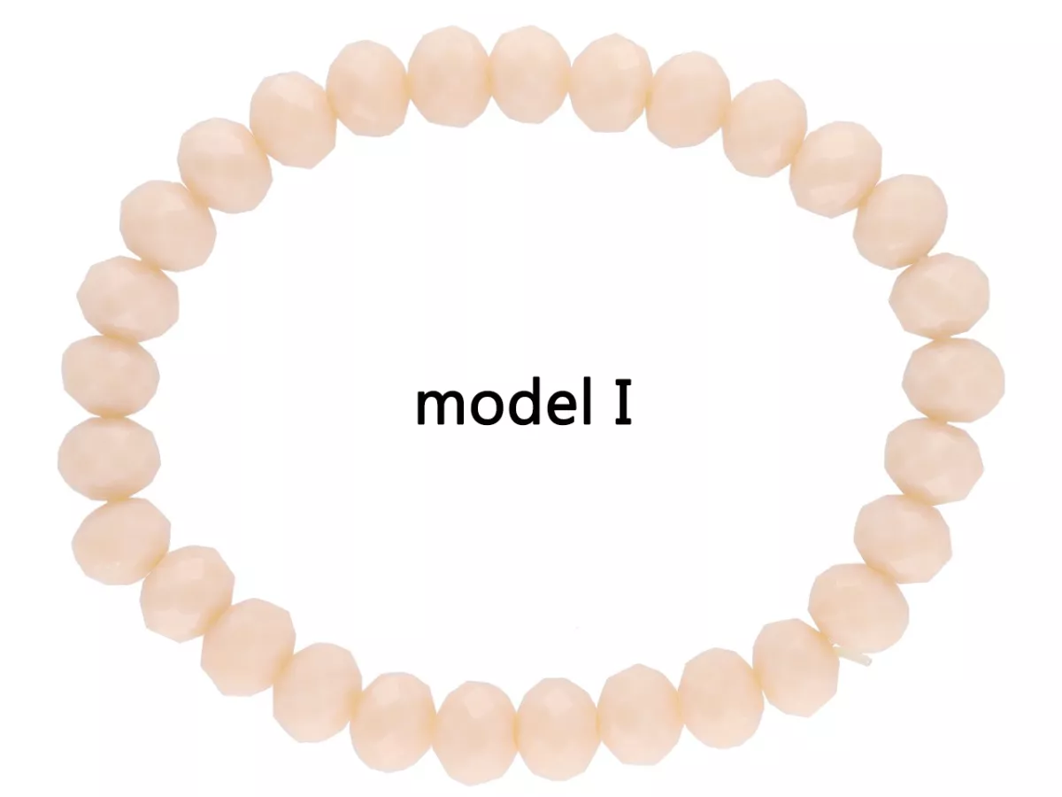 R2B13 BRANSOLETKA KRYSZTAŁKI NA GUMCE