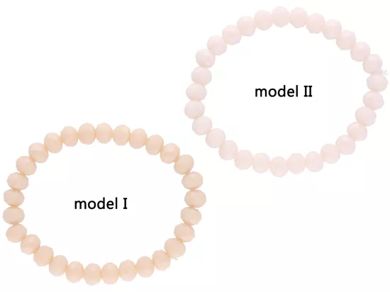 R2B13 BRANSOLETKA KRYSZTAŁKI NA GUMCE