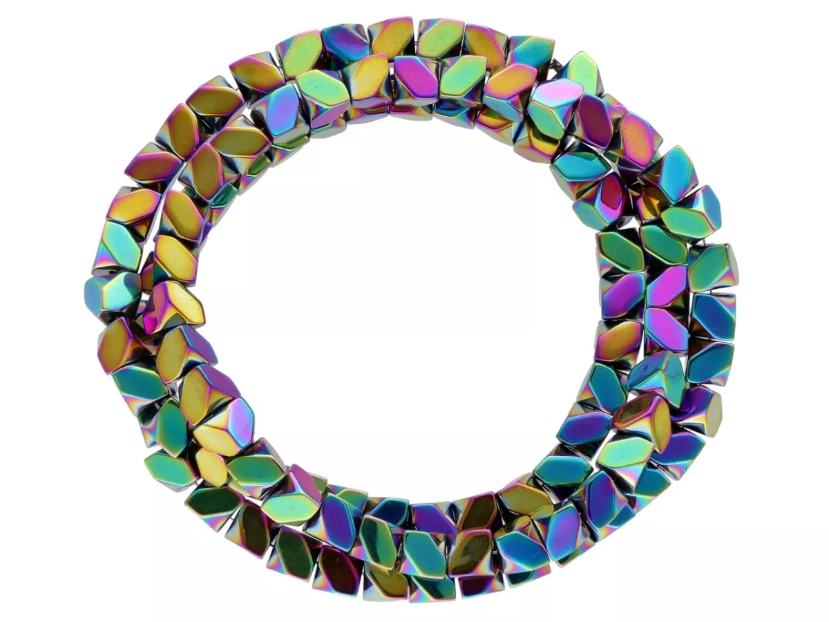 K6X66H HEMATYT ELEMENTY 4/4 mm - 5 SZNURÓW - ZESTAW