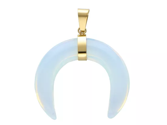 W2E33 WISIOR ZAWIESZKA RÓG OBFITOŚCI OPAL I STAL CHIRURGICZNA