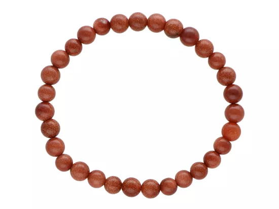 R1W67 BRANSOLETKA PIASEK PUSTYNI KULE 6 mm