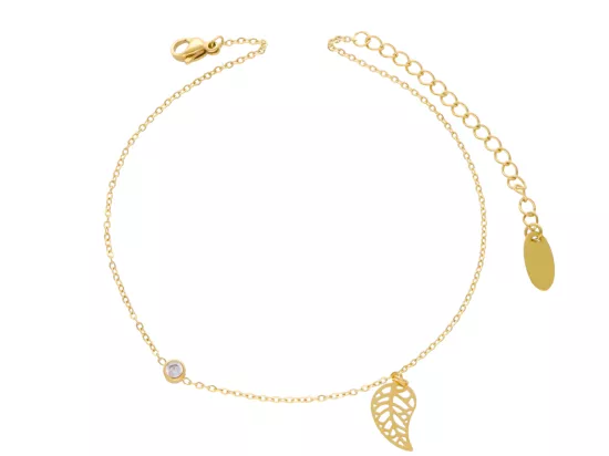 R3N06 BRANSOLETKA NA NOGĘ ZE STALI CHIRURGICZNEJ