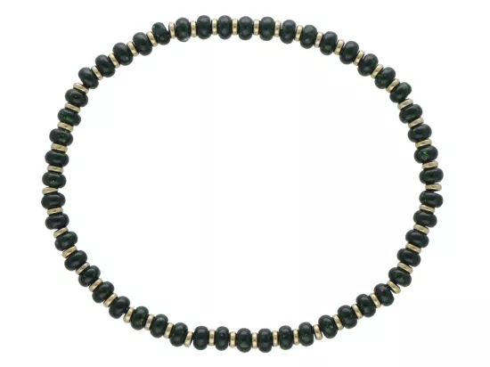 R5E95 BRANSOLETKA SZMARAGD NILU I HEMATYT