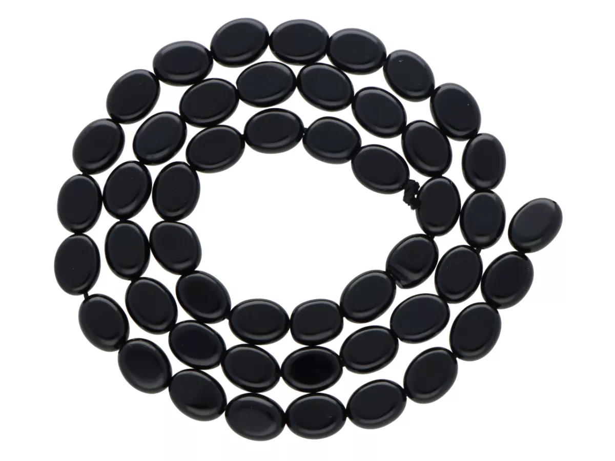 K7P94 AGAT CZARNY OWAL 6/8 mm - 1 SZNUR