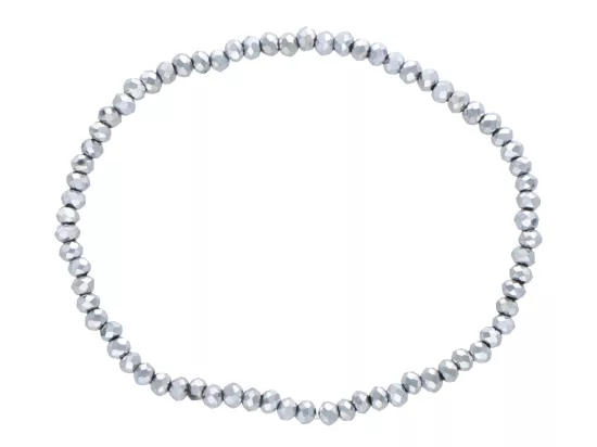 R4C23 BRANSOLETKA KRYSZTAŁKI 3 mm NA GUMCE