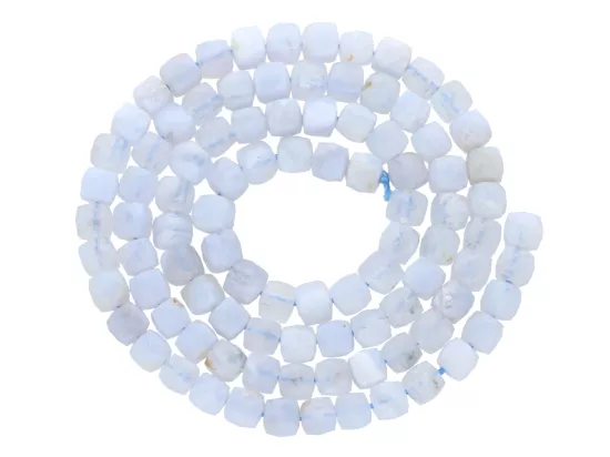 K7H74 CHALCEDON KOSTKI FASETOWANE 4,5/4,5 mm - 1 SZNUR