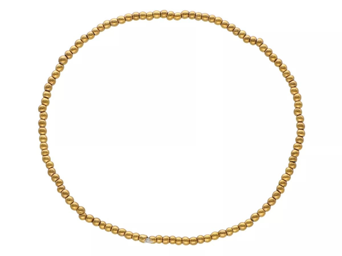 R5C45 BRANSOLETKA HEMATYT MIODOWY KULE 2 mm