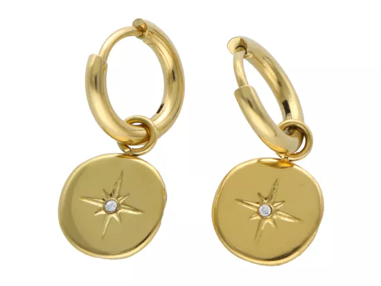 U1S11 KOLCZYKI STAL CHIRURGICZNA 1 PARA