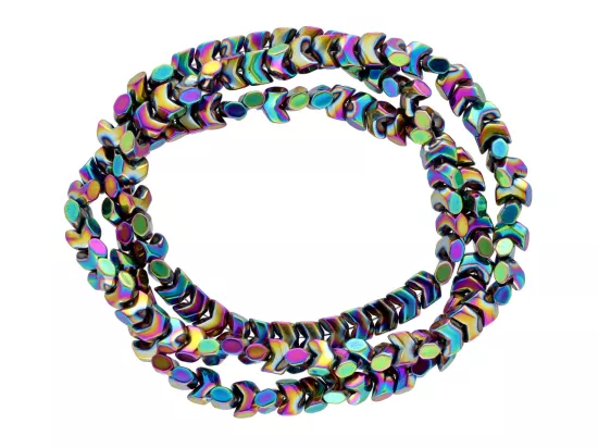 K7J47H HEMATYT STRZAŁKI 4/2 mm - 5 SZNURÓW - ZESTAW