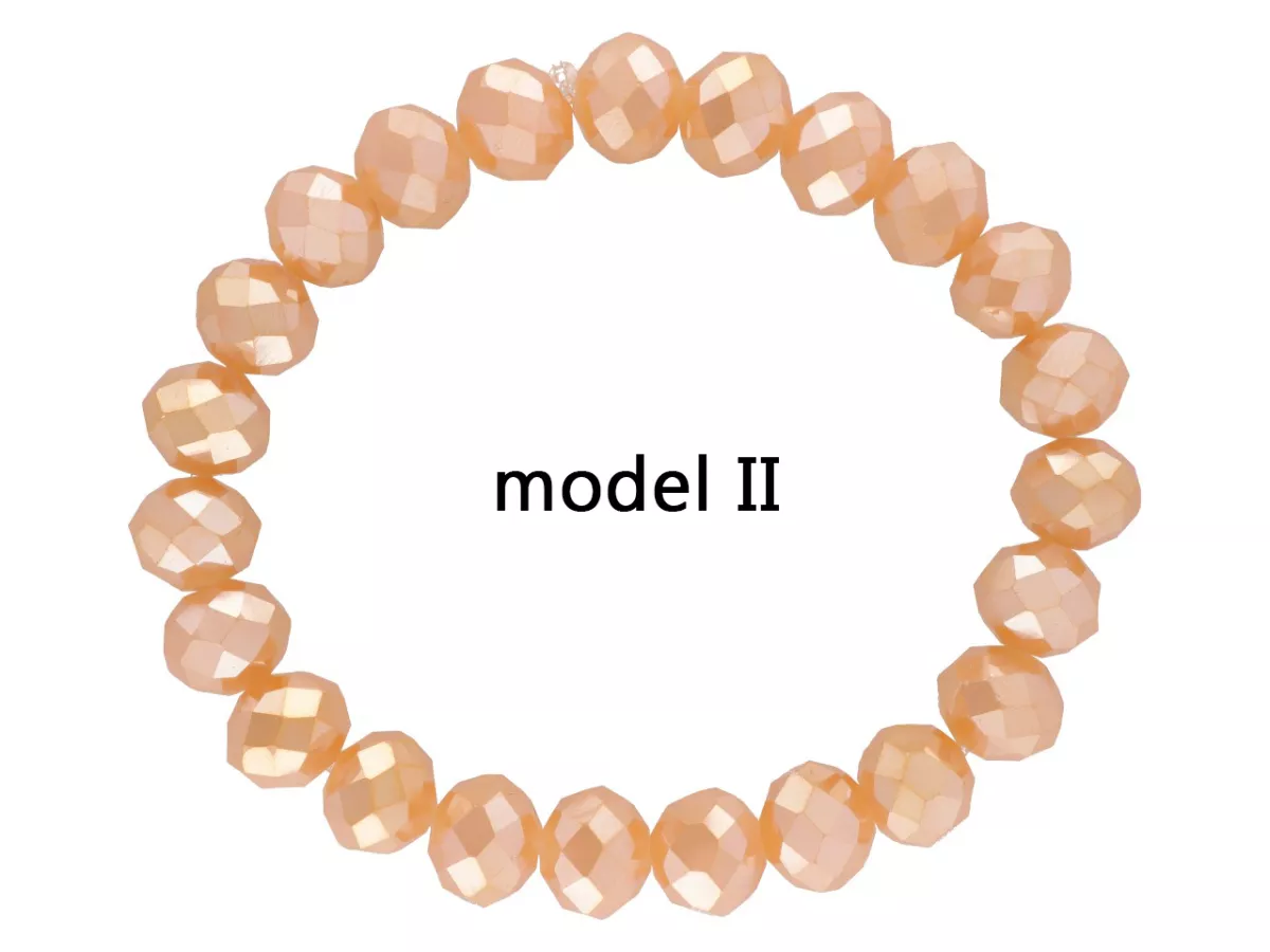 R4H25 BRANSOLETKA KRYSZTAŁKI 10 mm NA GUMCE