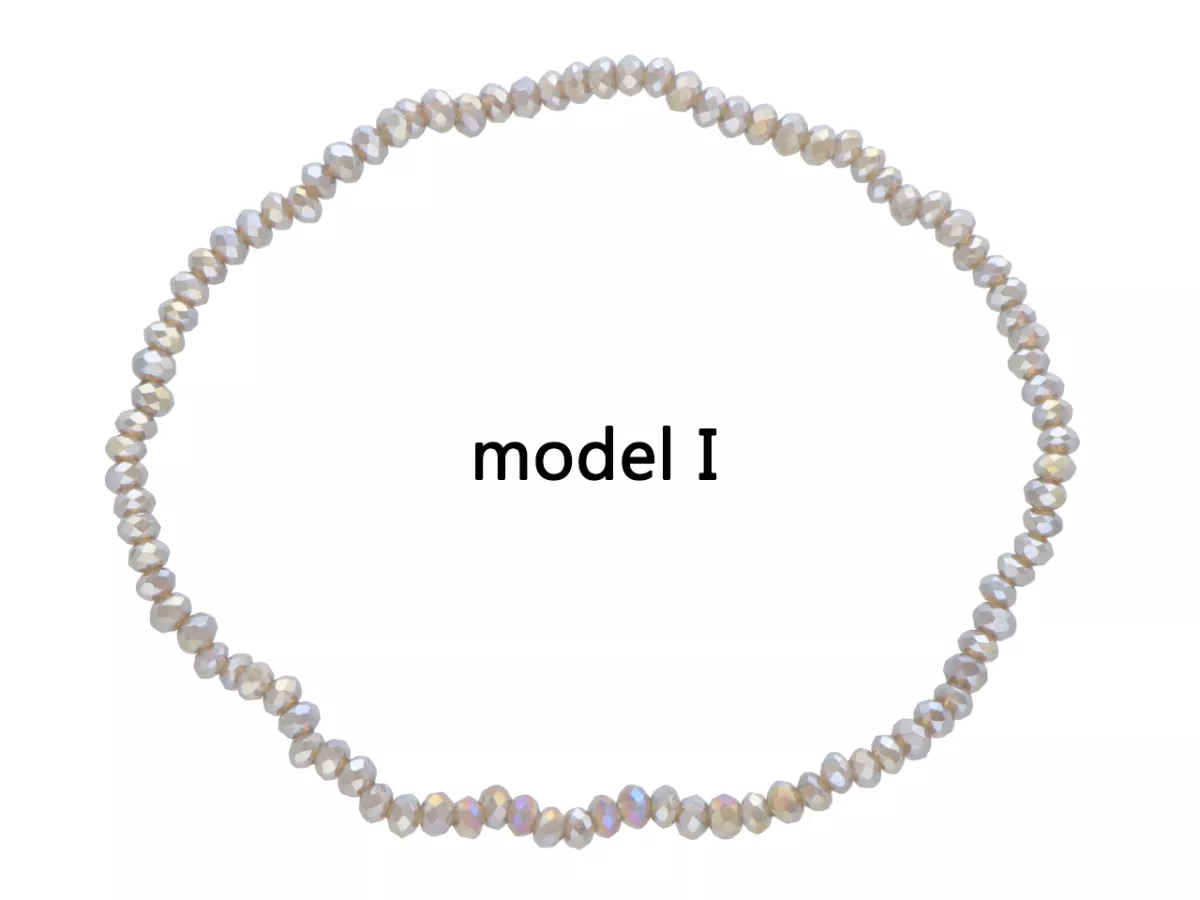 R4C10 BRANSOLETKA KRYSZTAŁKI 2,5 mm NA GUMCE