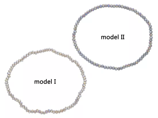 R4C10 BRANSOLETKA KRYSZTAŁKI 2,5 mm NA GUMCE
