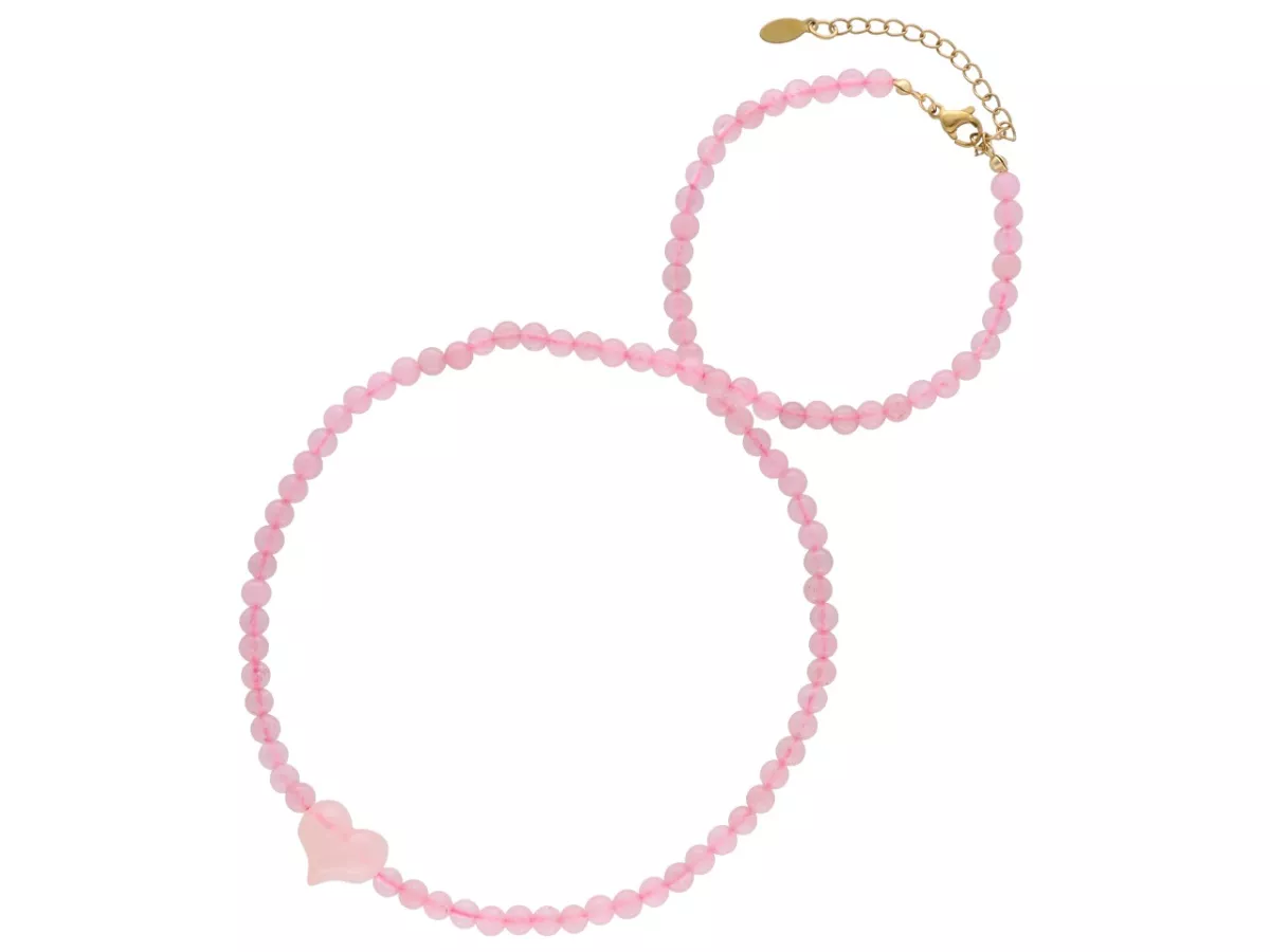 N3P61 NASZYJNIK KWARC RÓŻOWY