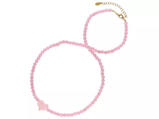 N3P61 NASZYJNIK KWARC RÓŻOWY