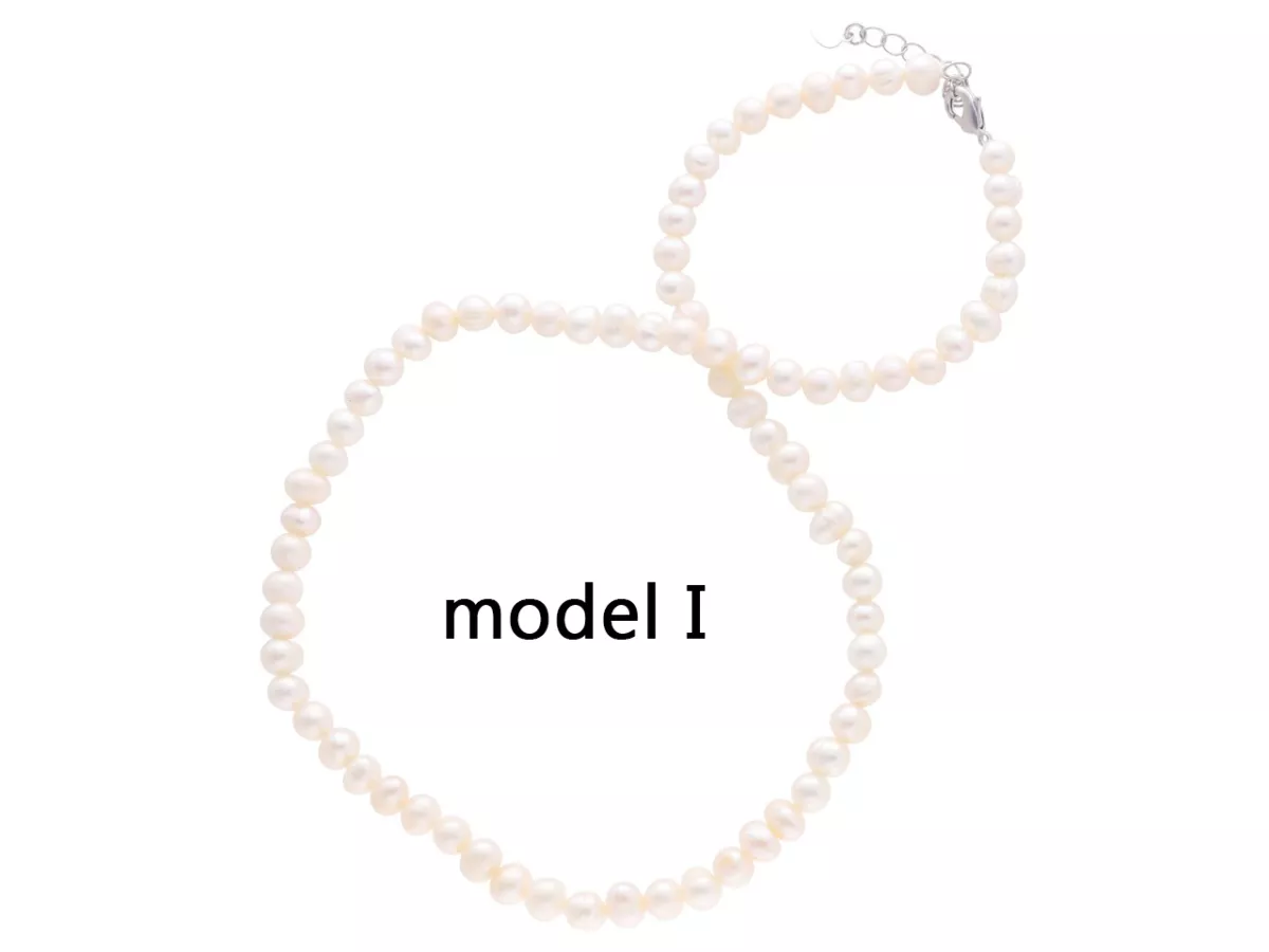 N3E33 NASZYJNIK PERŁY NATURALNE