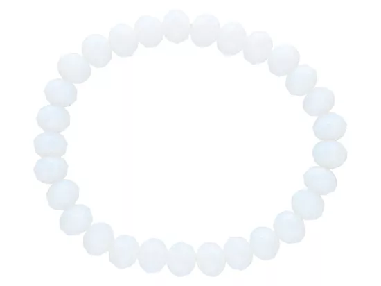 R1J96 BRANSOLETKA KRYSZTAŁKI 8 mm NA GUMCE