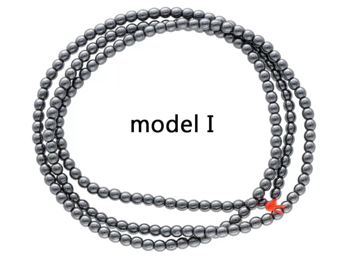 K6A34 HEMATYT KULE 2 mm - 1 SZNUR