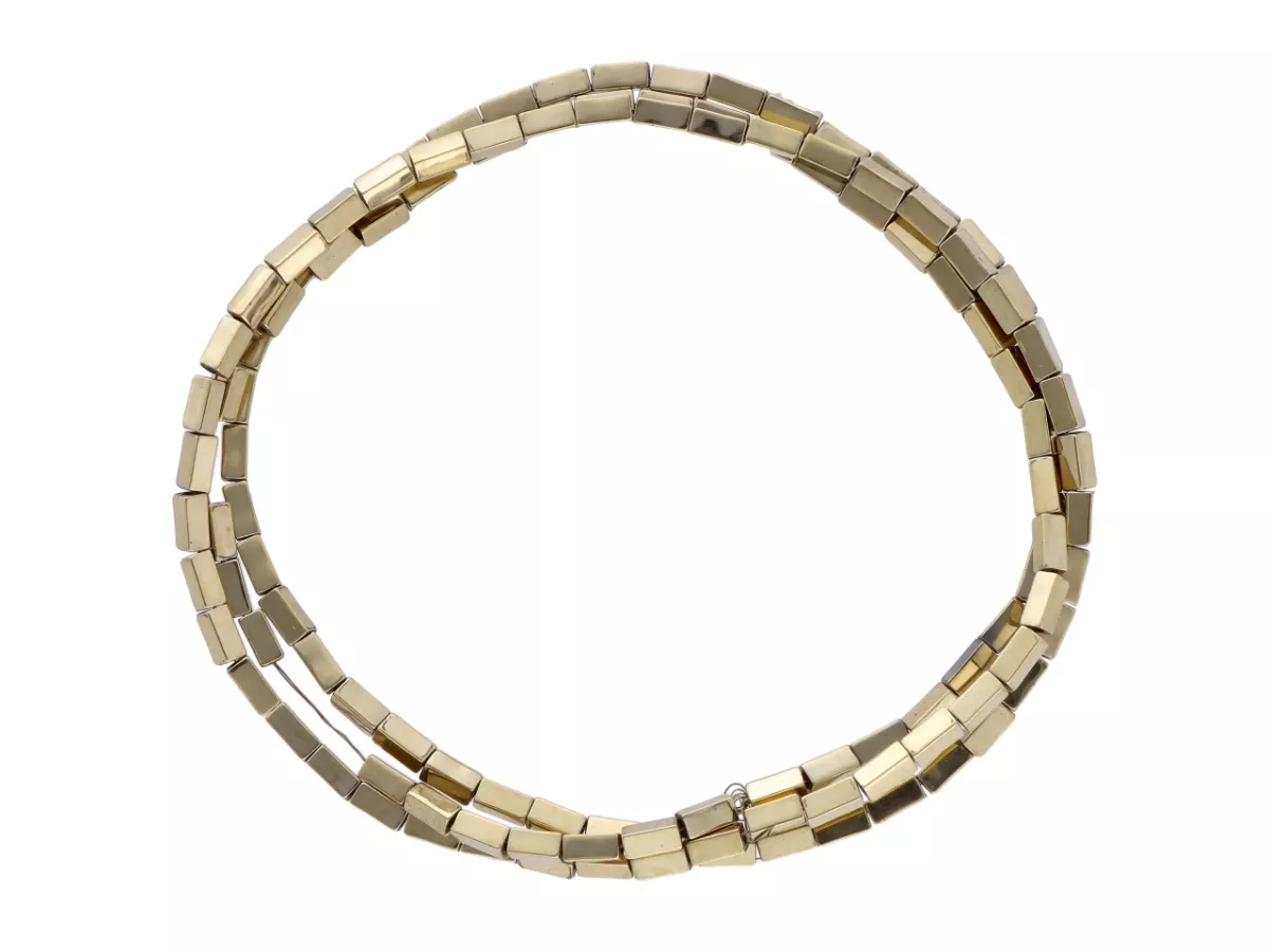 K6S91 HEMATYT PROSTOKĄTY 1,5/3 mm - 1 SZNUR