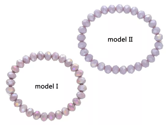 R2T43 BRANSOLETKA KRYSZTAŁKI 8 mm NA GUMCE