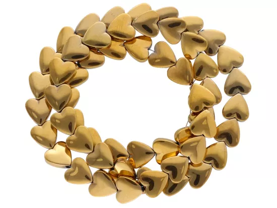 K7P00 HEMATYT MIODOWY SERCE 8/8 mm - 1 SZNUR