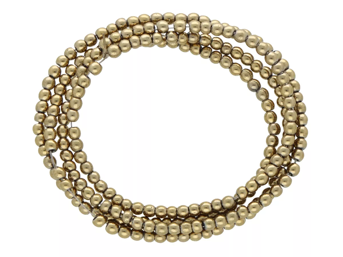 K6R39 HEMATYT KULE 2 mm - 1 SZNUR