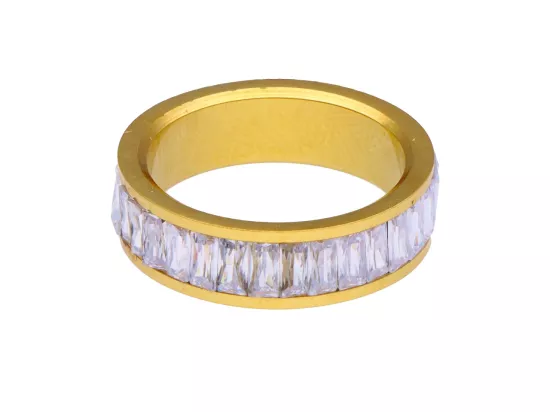 R4A19 PIERŚCIONEK ZE STALI CHIRURGICZNEJ - 1 SZTUKA