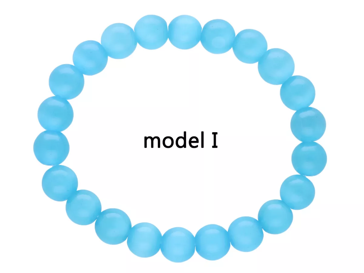 R4I31 BRANSOLETKA KOCIE OKO KULE 8 mm