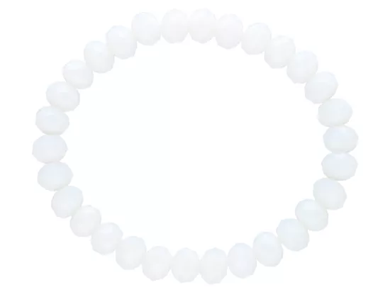 R1P34 BRANSOLETKA KRYSZTAŁKI 8 mm NA GUMCE