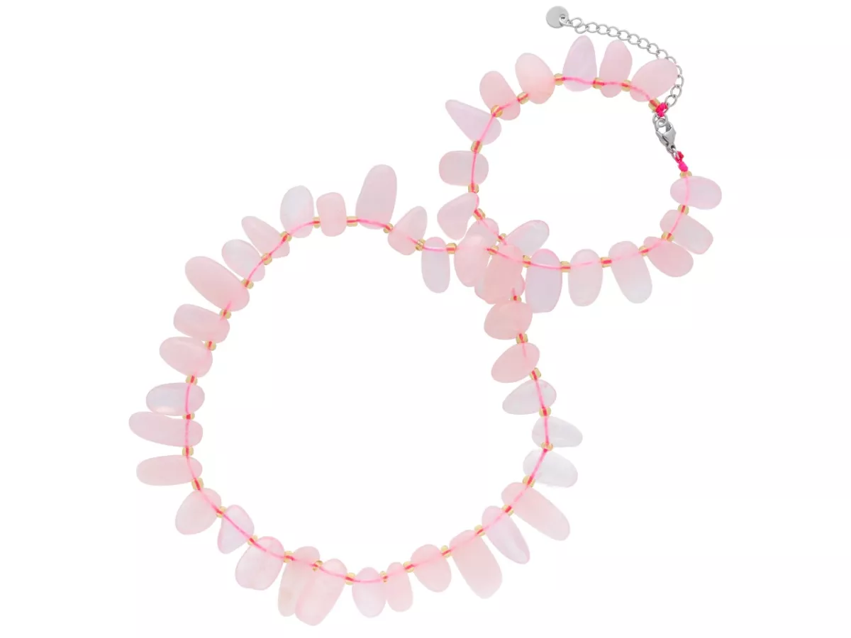 N3O95 NASZYJNIK KWARC RÓŻOWY