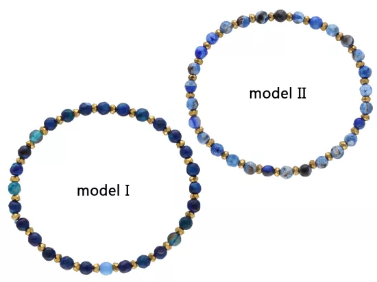 R5B05 BRANSOLETKA AGAT I HEMATYT