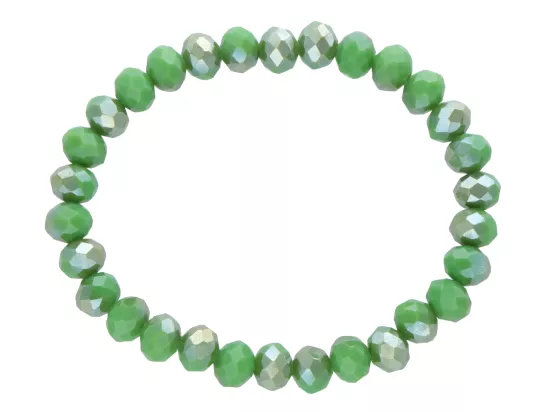 R4D38 BRANSOLETKA KRYSZTAŁKI 8 mm NA GUMCE