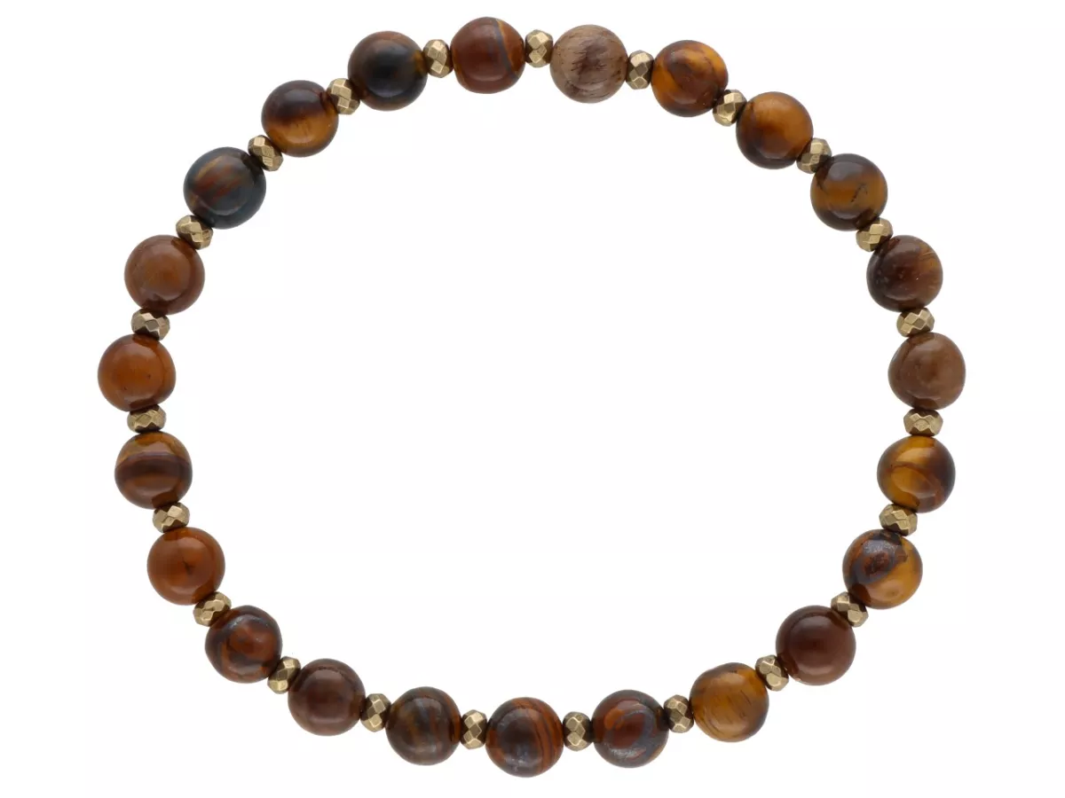 R4M56 BRANSOLETKA TYGRYSIE OKO KULE 6 mm