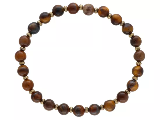 R4M56 BRANSOLETKA TYGRYSIE OKO KULE 6 mm