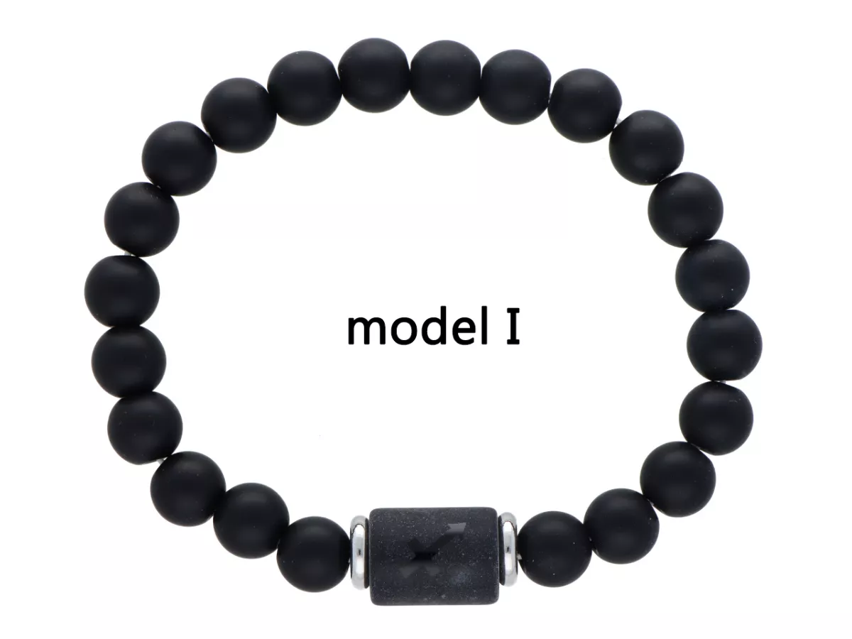 R4E93 BRANSOLETKA LAWA PRASOWANA KULE 8 mm - STRZELEC