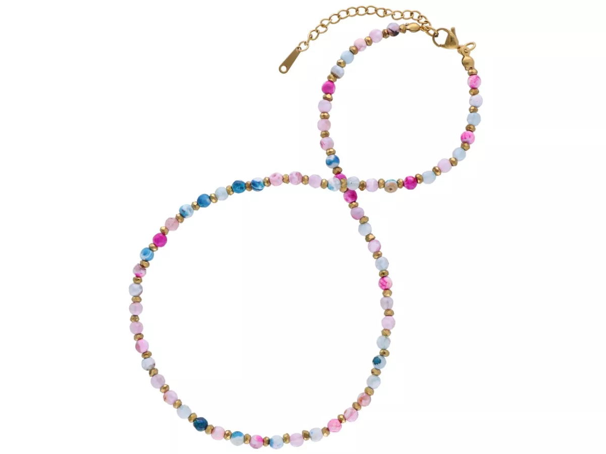 N3P23 NASZYJNIK AGAT I HEMATYT