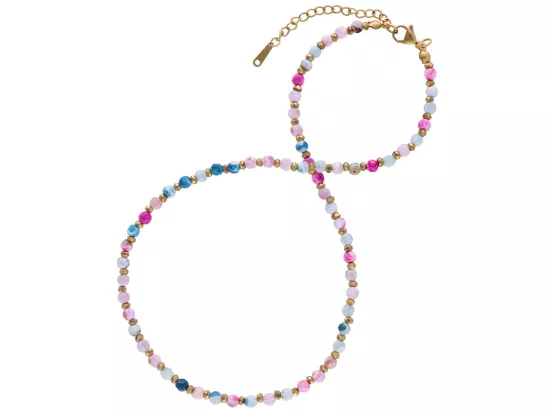 N3P23 NASZYJNIK AGAT I HEMATYT