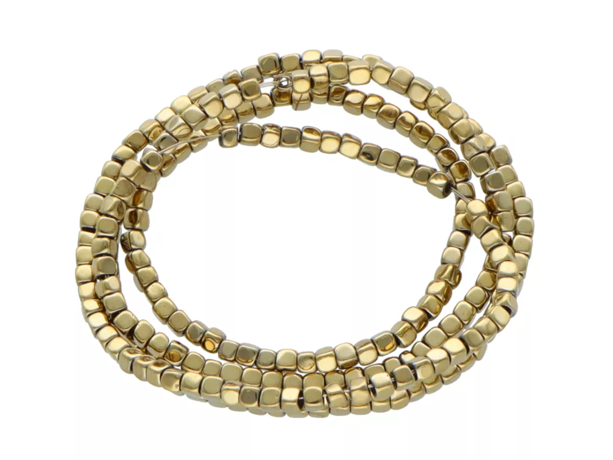 K7A92 HEMATYT KOSTKI 2/2 mm - 1 SZNUR