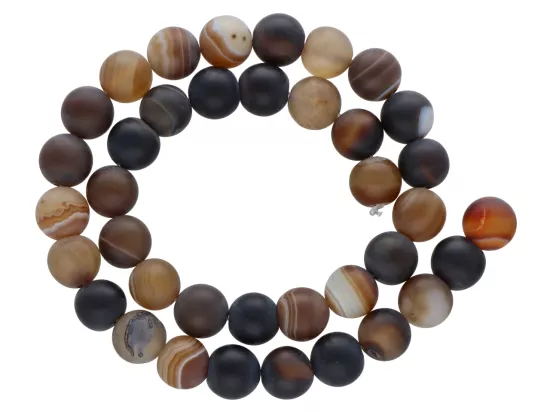 K6B63 AGAT MATOWY COFFEE KULE 10,5mm 1SZNUR