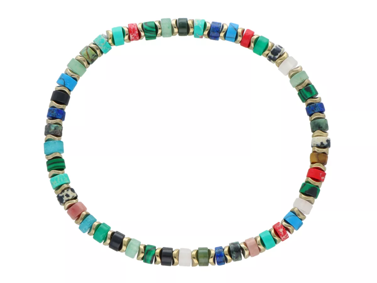 R5E37 BRANSOLETKA MIX KAMIENI I HEMATYT