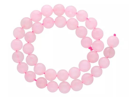K6K89 KWARC RÓŻOWY KULE 10 mm - 1 SZNUR