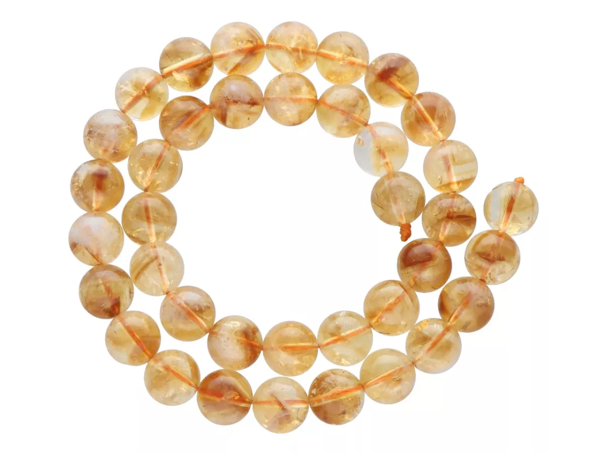 K6Z99 CYTRYN KULE 10,5 mm - 1 SZNUR