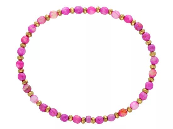 R5D00 BRANSOLETKA AGAT I HEMATYT