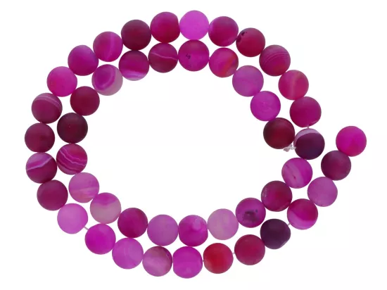 K6K09 AGAT MATOWY KULE 8,5 mm - 1 SZNUR