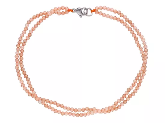 R3B44 BRANSOLETKA CYRKONIA SZKLANA KULE FASETOWANE 2 mm