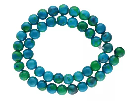 K5Y62 CHRYZOKOLA KULE 8 mm - 1 SZNUR