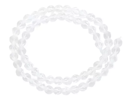 K7K04 KRYSZTAŁ GÓRSKI DIAMENTOWY FASETOWANY KULE 6 mm - 1 SZNUR