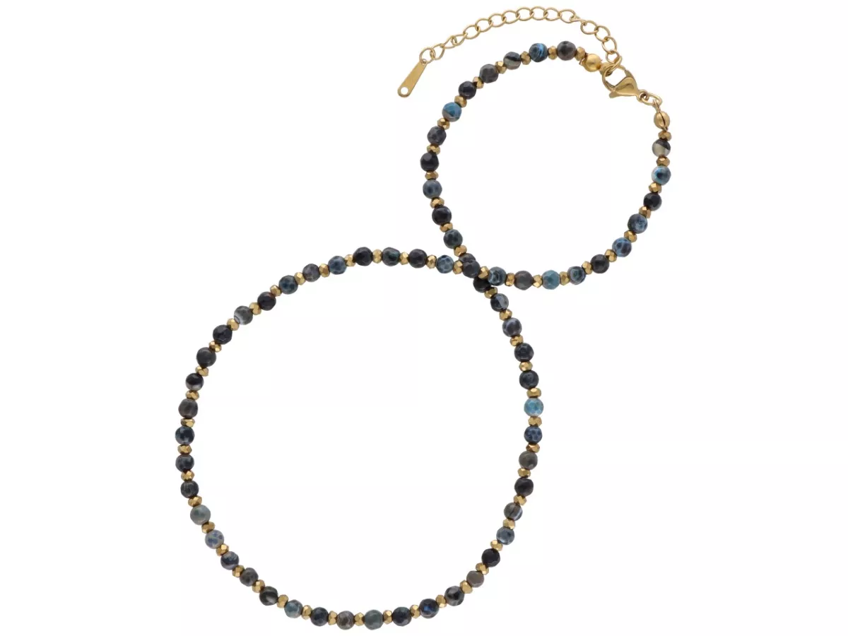 N3P27 NASZYJNIK AGAT I HEMATYT