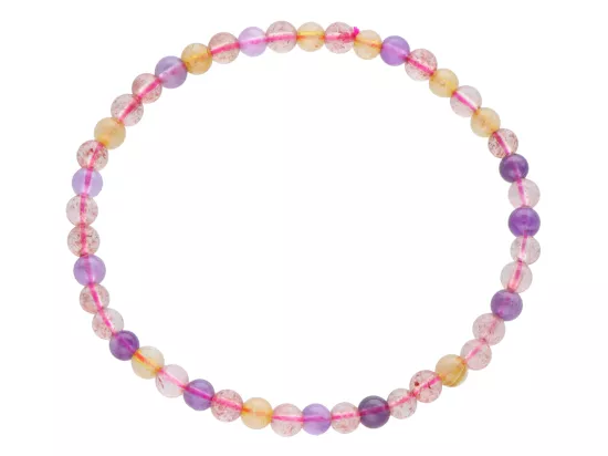 R4J28 BRANSOLETKA MIX KAMIENI KULE 5 mm