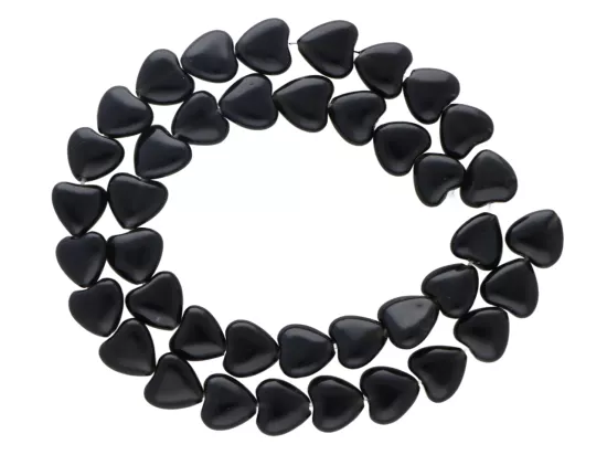 K7U06 TURMALIN CZARNY SERCE 10 mm - 1 SZNUR